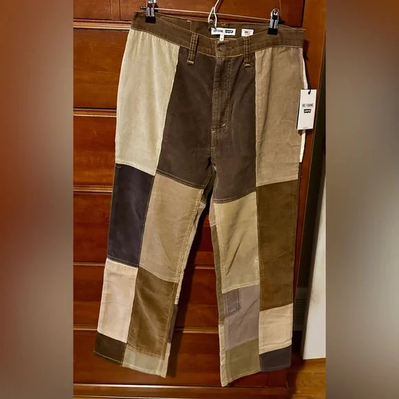 Re/Done | Pants & Jumpsuits | Levis Redone Brown Patchwork